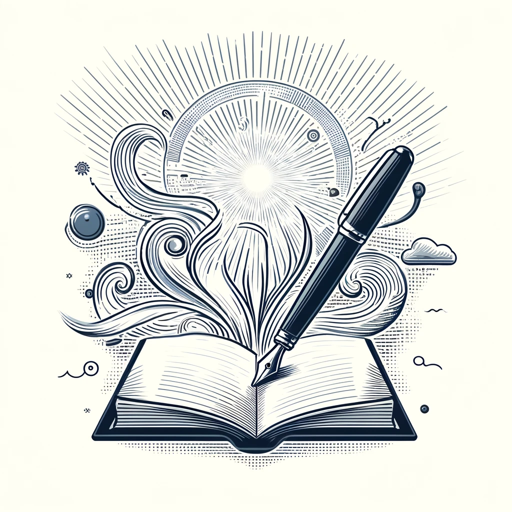 fountain pen for content writing and copywriting and ghostwriting books